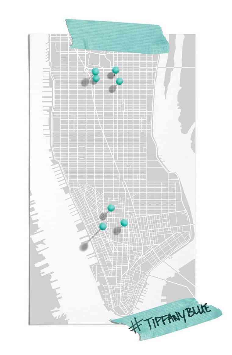 Blue York Map 2 | TIFFANY & CO. MALUJE MĚSTO NEW YORK NA MODRO DO SVÉ TIFFANY BLUE® 33