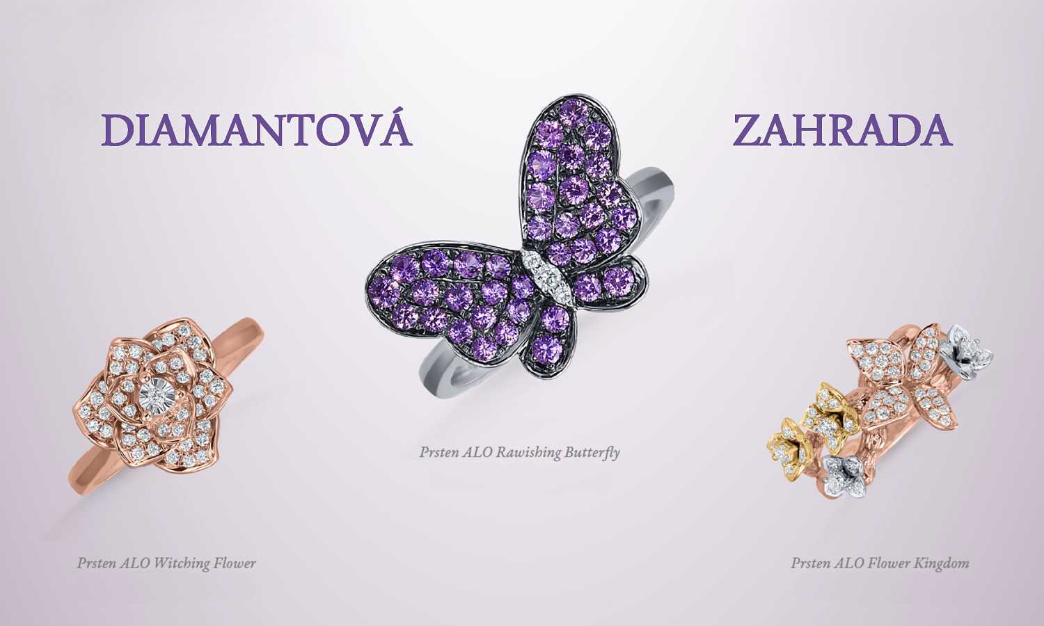 ALO Diamonds Diamantová zahrada 01 | ALO DIAMONDS nové šperky s motivy květin a motýlů 31