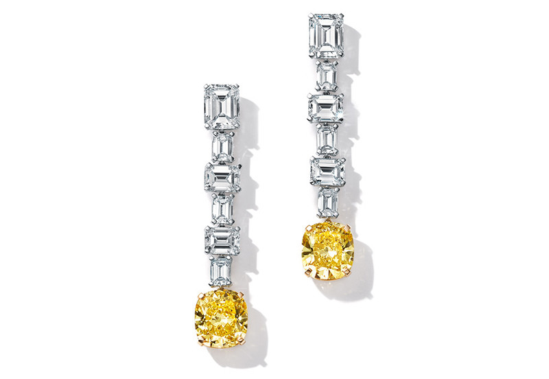 63841188 HighFine Earrings Fancy Vivid Yellow Diamonds White Diamonds Platinum | TIFFANY & CO. Kolekce Return To Tiffany® Love Bugs 73