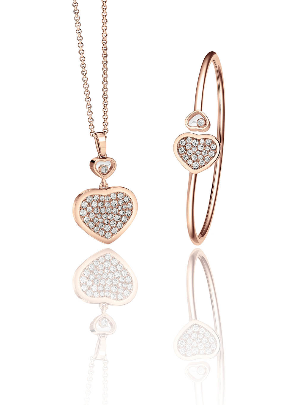 Happy Hearts pendant and bangle | Chopard Happy Diamonds 37